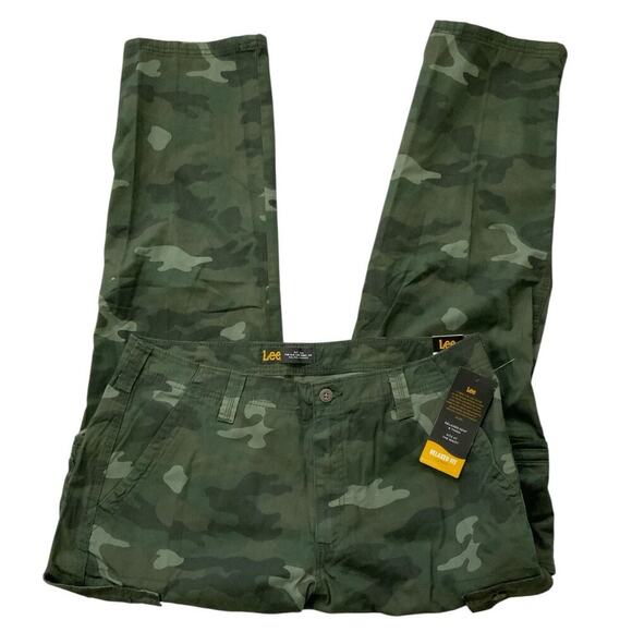 Lee Wyoming Camouflage Cargo Pants Mens 36x32 Relaxed Fit Utility Pockets NWT - Picture 6 of 15